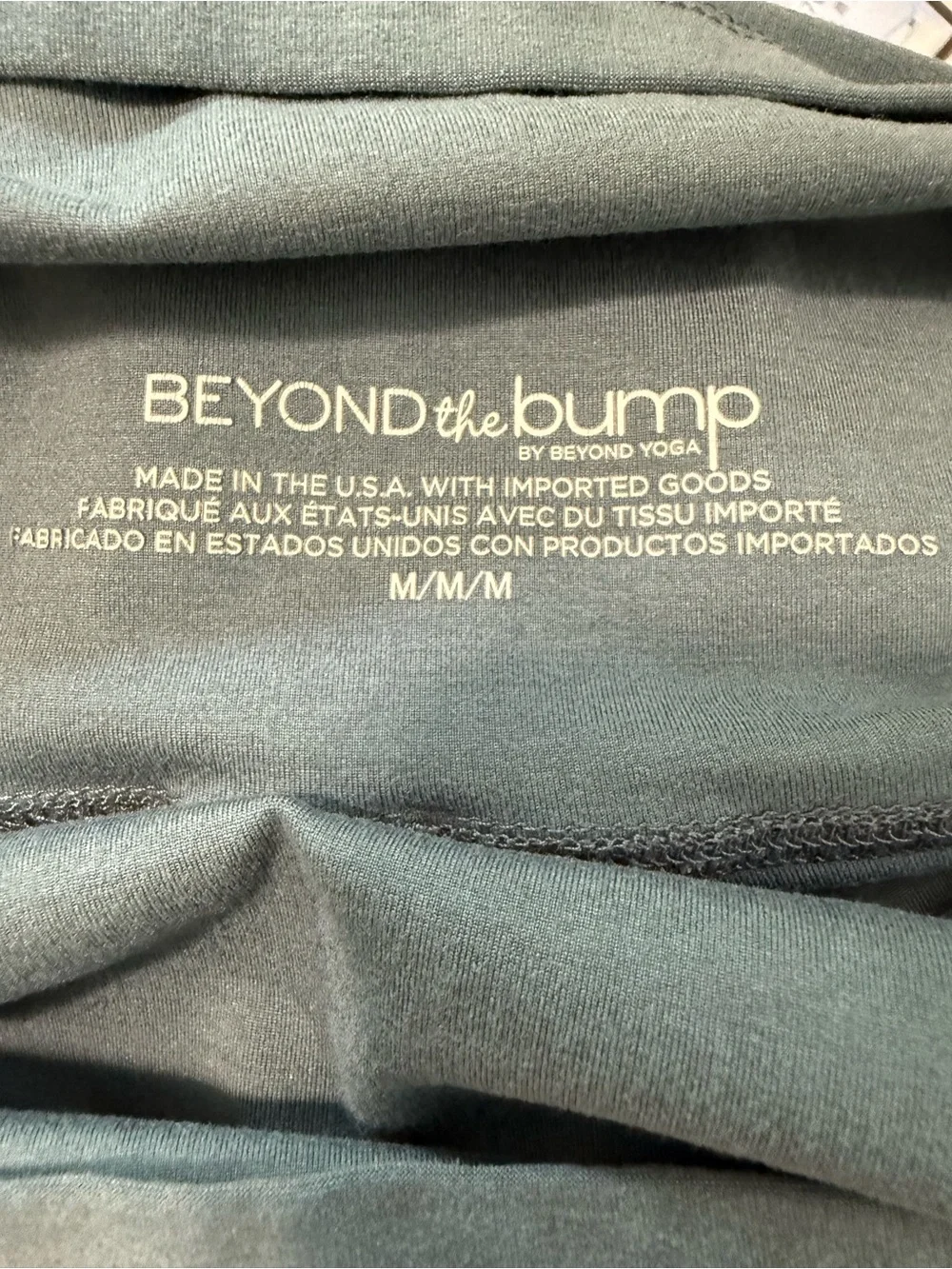 Beyond Yoga Slate Blue Maternity Leggings